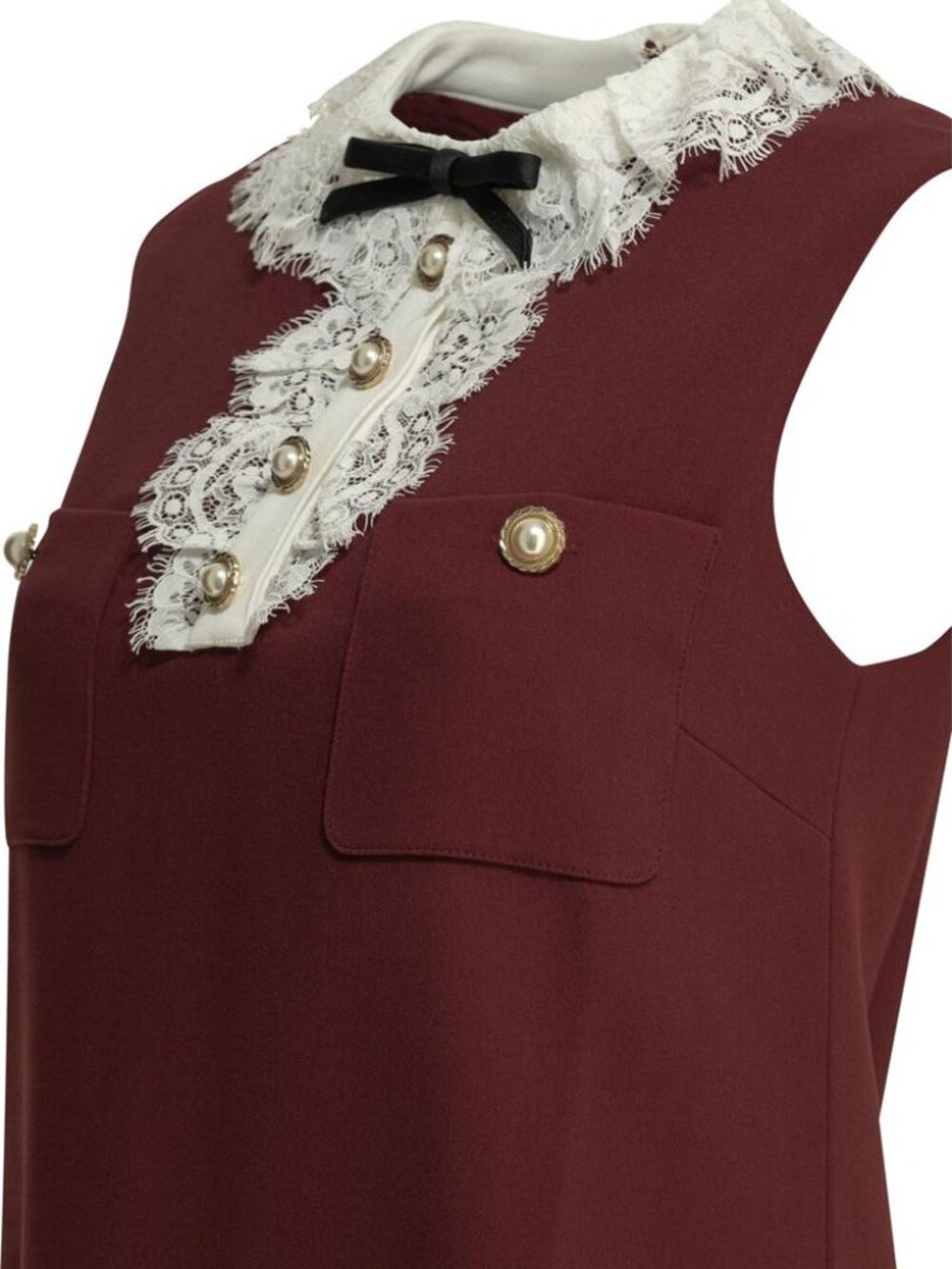 Self-Portrait Short Dress With Lace Detail Tag Size 12 Women - Picture 4 of 4
